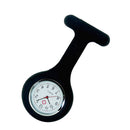 100%Brand NEW Silicone Nurse Watch Brooch Fob Pocket Tunic Quartz Movement Black