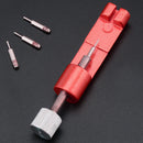 Metal Adjustable Watch Band Bracelet Repair Tool Link Pin Remover + 3 Pins Kit