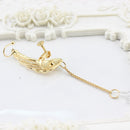 6 * Water Drop Chain Ear Clip Ear Stud Earrings Jewelry For Women Temperament