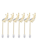 6 * Water Drop Chain Ear Clip Ear Stud Earrings Jewelry For Women Temperament