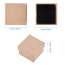 20Pcs Kraft Paper Jewellery Gift Boxes Necklace Bracelet Watch Ring Storage Box
