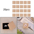 20pcs Rectangle Cardboard Jewelry Set Gift Boxes for Ring Necklace 5x5x3cm