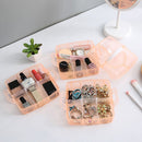 Makeup Kit Storage Box Three Layer Drawers Dressing Table Cosmetic Organizer Set