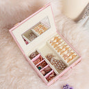 1 PC New Female Portable Travel Jewelry Box Organizer Ornaments Case Storage