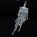 4pcs Rhinestone Belly Button Ring Dangle Navel Body Jewelry Piercing Tassel