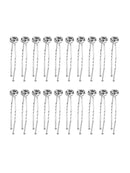 20pcs Wedding Bridal Rhinestone Diamond Crystal U-Shaped Hair Pins Clips Pins