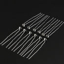 20pcs Wedding Bridal Rhinestone Diamond Crystal U-Shaped Hair Pins Clips Pins