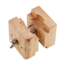 Rose Wood Light Wooden Watch Case Holder Clamp Movement Repair Watchmaker Tool