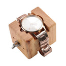 Rose Wood Light Wooden Watch Case Holder Clamp Movement Repair Watchmaker Tool
