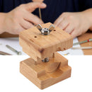 Rose Wood Light Wooden Watch Case Holder Clamp Movement Repair Watchmaker Tool