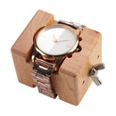 Rose Wood Light Wooden Watch Case Holder Clamp Movement Repair Watchmaker Tool