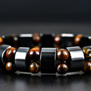 1 pc Unisex Black Magnetic Bracelet Hematite Stone Jewelry for man & woman Hot