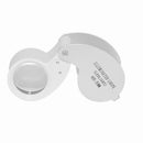 Folding Pocket Keychian Magnifier Zinc Alloy Metal Key Chain Magnifying Glass