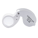 Folding Pocket Keychian Magnifier Zinc Alloy Metal Key Chain Magnifying Glass
