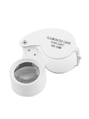 Folding Pocket Keychian Magnifier Zinc Alloy Metal Key Chain Magnifying Glass