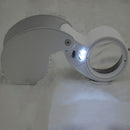 Folding Pocket Keychian Magnifier Zinc Alloy Metal Key Chain Magnifying Glass
