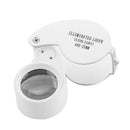Folding Pocket Keychian Magnifier Zinc Alloy Metal Key Chain Magnifying Glass