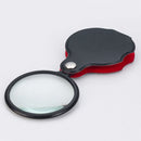 2pcs Pocket 8X Mini Pocket Jewelry Magnifier Magnifying Eye Glass Loupe Lens