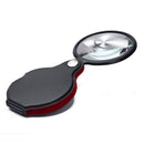 2pcs Pocket 8X Mini Pocket Jewelry Magnifier Magnifying Eye Glass Loupe Lens