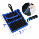 10pcs Precision Tweezers Set for Watch Phone Electronic Repair Eyebrow Plucking