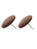 1 Pair Wooden Stud Earrings Ear Gauge Plug Ball Pellet Wood Timber Studs