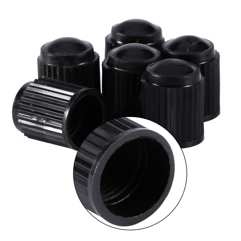 100PCS Black Plastic Auto Car Bike Motorcycle Truck wheel Tire Valve Stem Caps