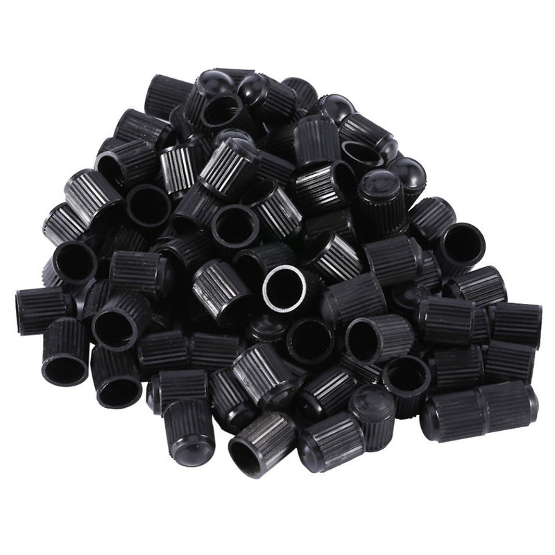 100PCS Black Plastic Auto Car Bike Motorcycle Truck wheel Tire Valve Stem Caps
