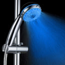 SDS-A21 15 LEDs ABS Temperature Sensor RGB LED Shower Head, Size: 22 x 8 x 4.5cm, Interface: 20mm