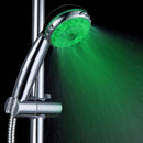 SDS-A21 15 LEDs ABS Temperature Sensor RGB LED Shower Head, Size: 22 x 8 x 4.5cm, Interface: 20mm