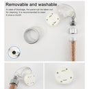 SDS-A23 15 LEDs ABS Temperature Sensor Negative Ions RGB LED Shower Head, Size: 23 x 6.5 x 5.8cm, Interface: 20mm