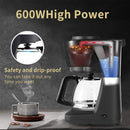 AH-124 Electric Drip Filter Coffee Maker Semi-automatic Machine with Kettle, EU Plug