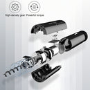 Original Xiaomi Youpin CJ-TZ07 CIRCLE JOY Black Warrior Electric Red Wine Corkscrew Wine Utensils 4 in 1 Set(Black)
