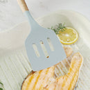 13 in 1 Silicone Wood Handle Heat-resistant Cooking Cutlery Sets Kitchen Tools with Large Container