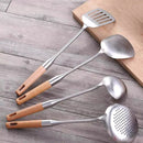 Original Xiaomi Youpin Beech Handle Stainless Steel Frying Spatula