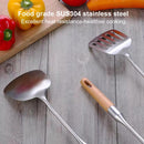 Original Xiaomi Youpin Beech Handle Stainless Steel Frying Spatula