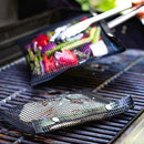 Barbecue Heat Resistant Non-stick Grilling Mesh BBQ Baking Bag, Size: 24 x 14cm (Black)