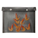Barbecue Heat Resistant Non-stick Grilling Mesh BBQ Baking Bag, Size: 27 x 22cm (Black)