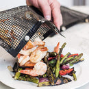 Barbecue Heat Resistant Non-stick Grilling Mesh BBQ Baking Bag, Size: 27 x 22cm (Black)