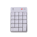 SK-51AG 2 in 1 2.4G USB Numeric Wireless Keyboard & Mini Calculator Laptop Desktop PC(White)