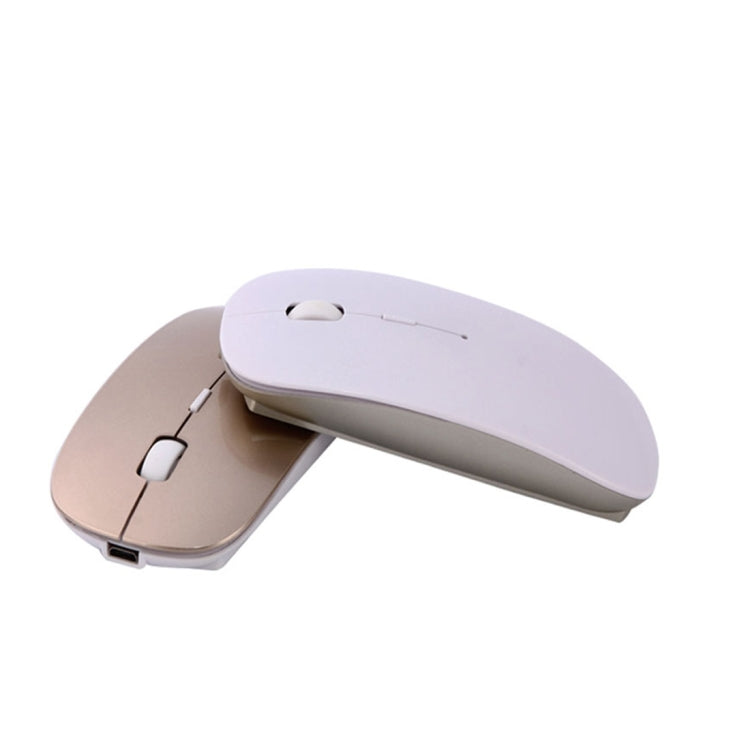 MC-008 Bluetooth 3.0 Battery Charging Wireless Mouse for Laptops and Android System Mobile Phone (Gold)