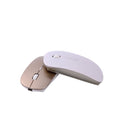 MC-008 Bluetooth 3.0 Battery Charging Wireless Mouse for Laptops and Android System Mobile Phone (White)