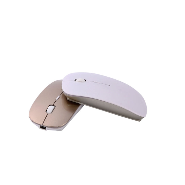 MC-008 Bluetooth 3.0 Battery Charging Wireless Mouse for Laptops and Android System Mobile Phone (White)