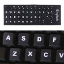 Keyboard Film Cover Independent Paste English Keyboard Stickers for Laptop Notebook Computer Keyboard(Black)