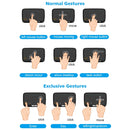 H18 2.4GHz Mini Wireless Air Mouse QWERTY Keyboard with Touchpad / Vibration for PC, TV(Black)