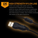 iMICE V6 LED Colorful Light USB 6 Buttons 3200 DPI Wired Optical Gaming Mouse for Computer PC Laptop(Black)
