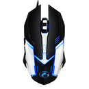 iMICE V6 LED Colorful Light USB 6 Buttons 3200 DPI Wired Optical Gaming Mouse for Computer PC Laptop(Black)