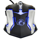 iMICE V6 LED Colorful Light USB 6 Buttons 3200 DPI Wired Optical Gaming Mouse for Computer PC Laptop(Black)