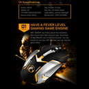 iMICE V6 LED Colorful Light USB 6 Buttons 3200 DPI Wired Optical Gaming Mouse for Computer PC Laptop(Black)