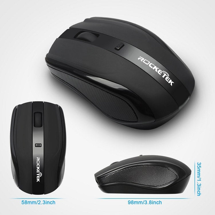 Rocketek W03 2.4GHz Wireless 1600DPI Optical Mouse