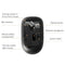 ASUS WT205 2.4GHz Wireless 1200DPI Optical Mouse with Receiver Storage Bin(Black)
